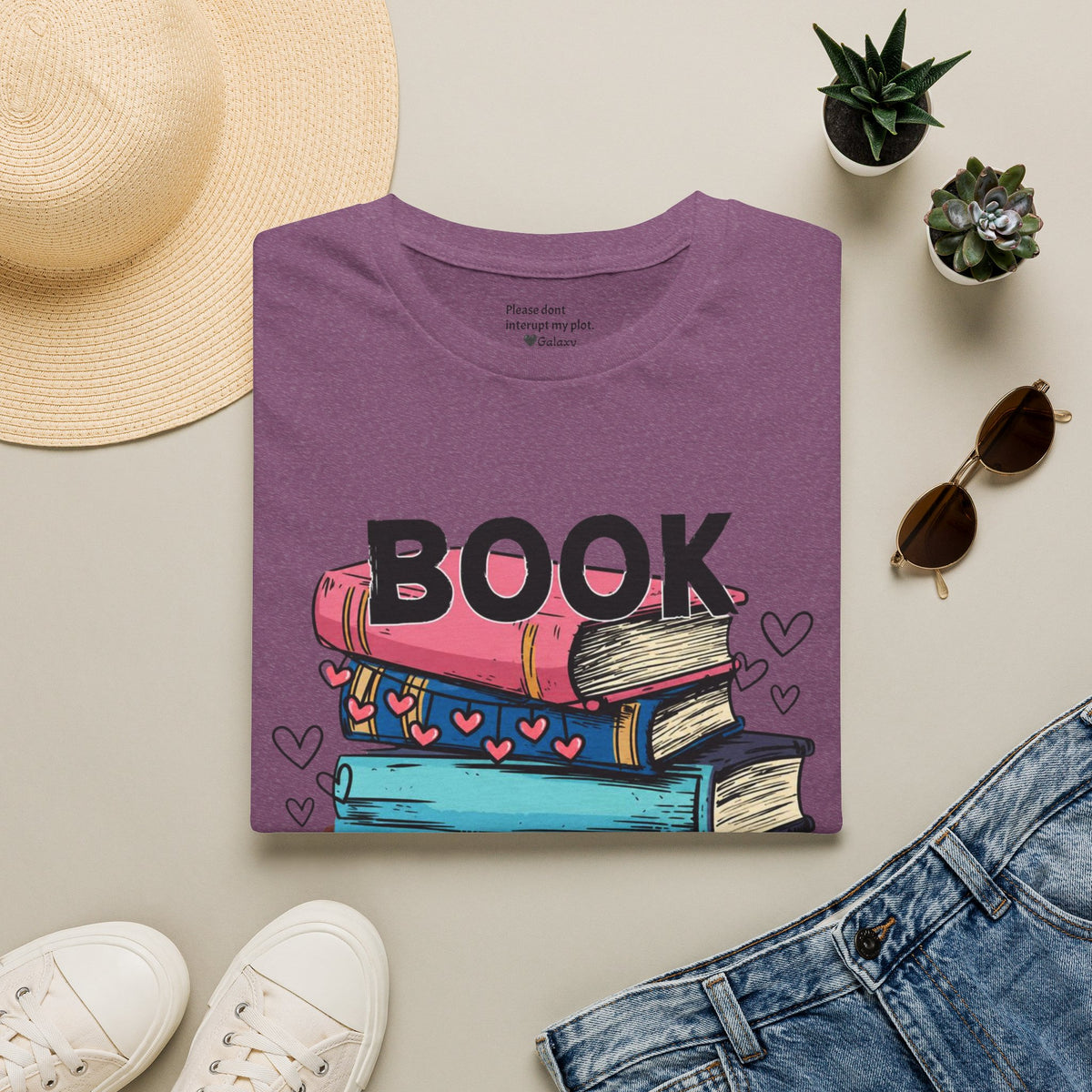 Book Lover Book Stack T-Shirt