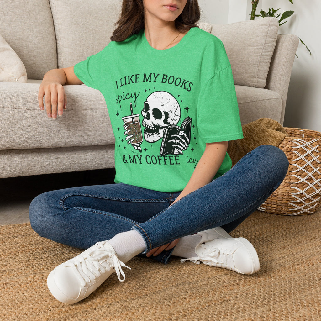 I Like My Books Spicy & My Coffee Icy T-Shirt