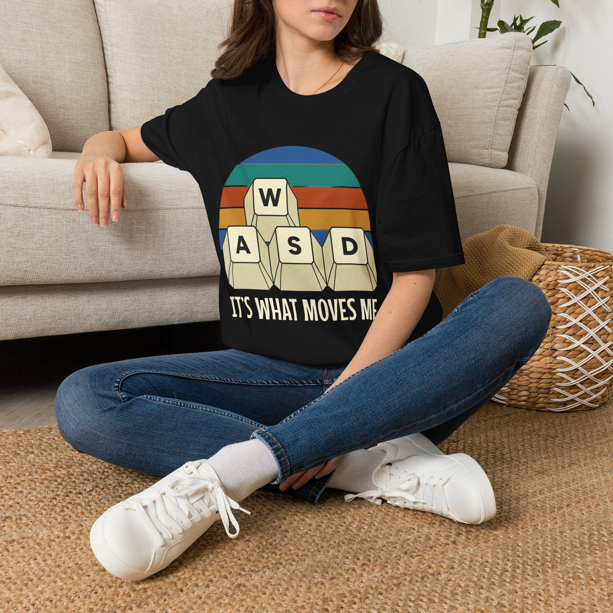 Retro WASD it's what moves me T-Shirt