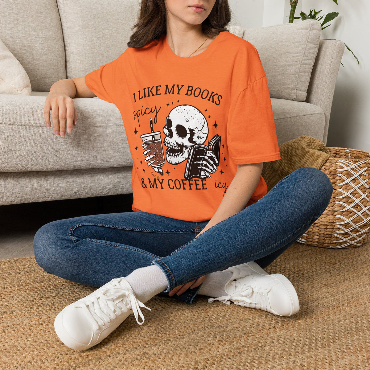 I Like My Books Spicy & My Coffee Icy T-Shirt