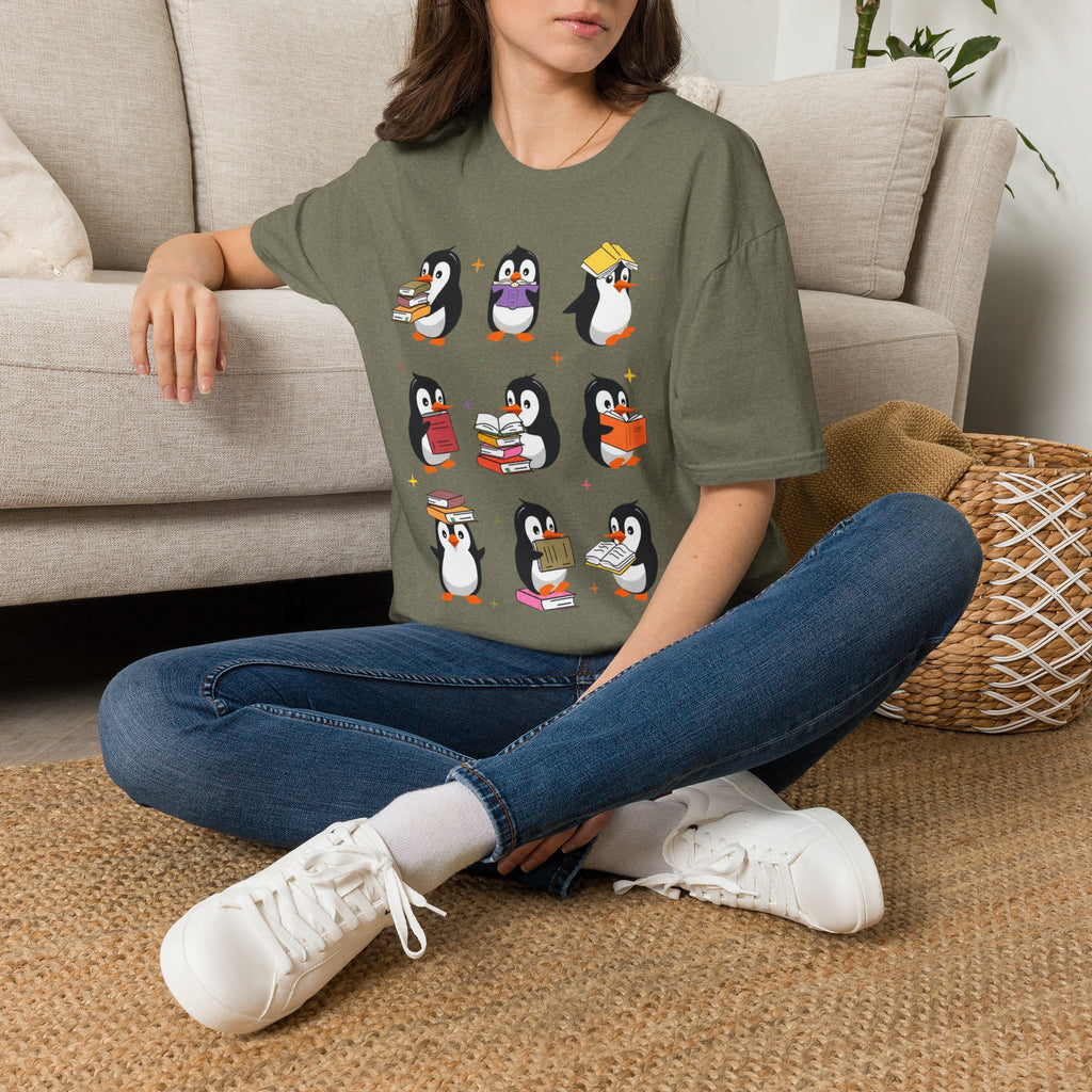 Penguin Reading T-Shirt