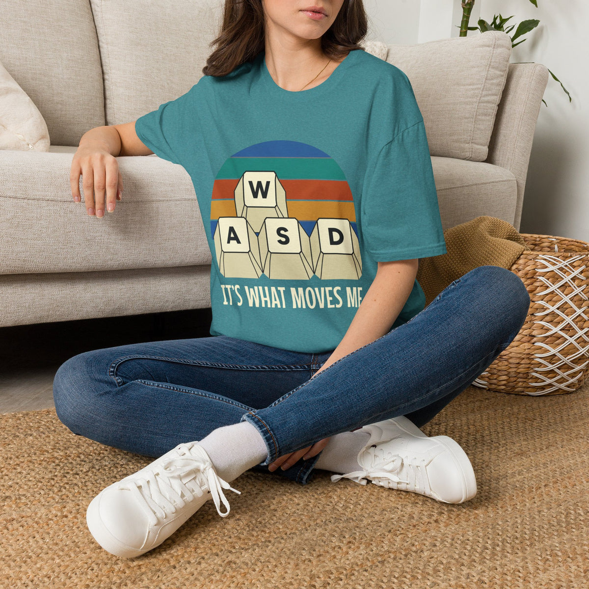 Retro WASD it's what moves me T-Shirt