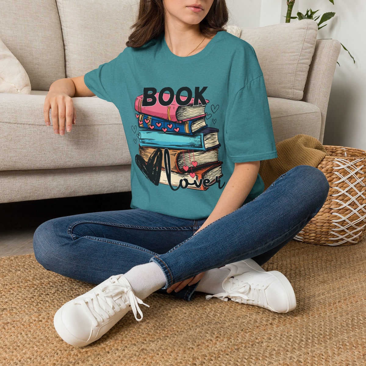 Book Lover Book Stack T-Shirt
