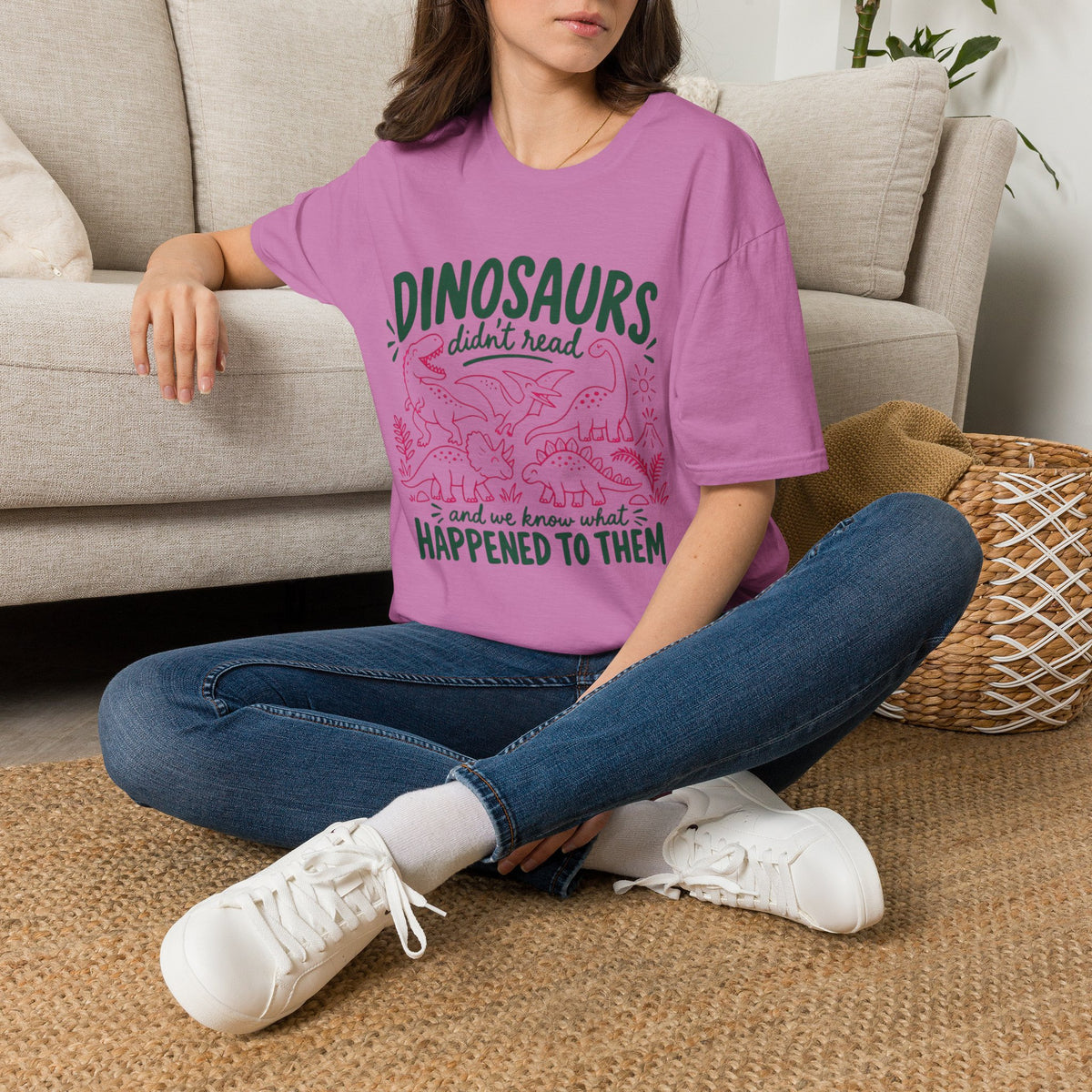 Dinosaurs Didn't Read T-Shirt