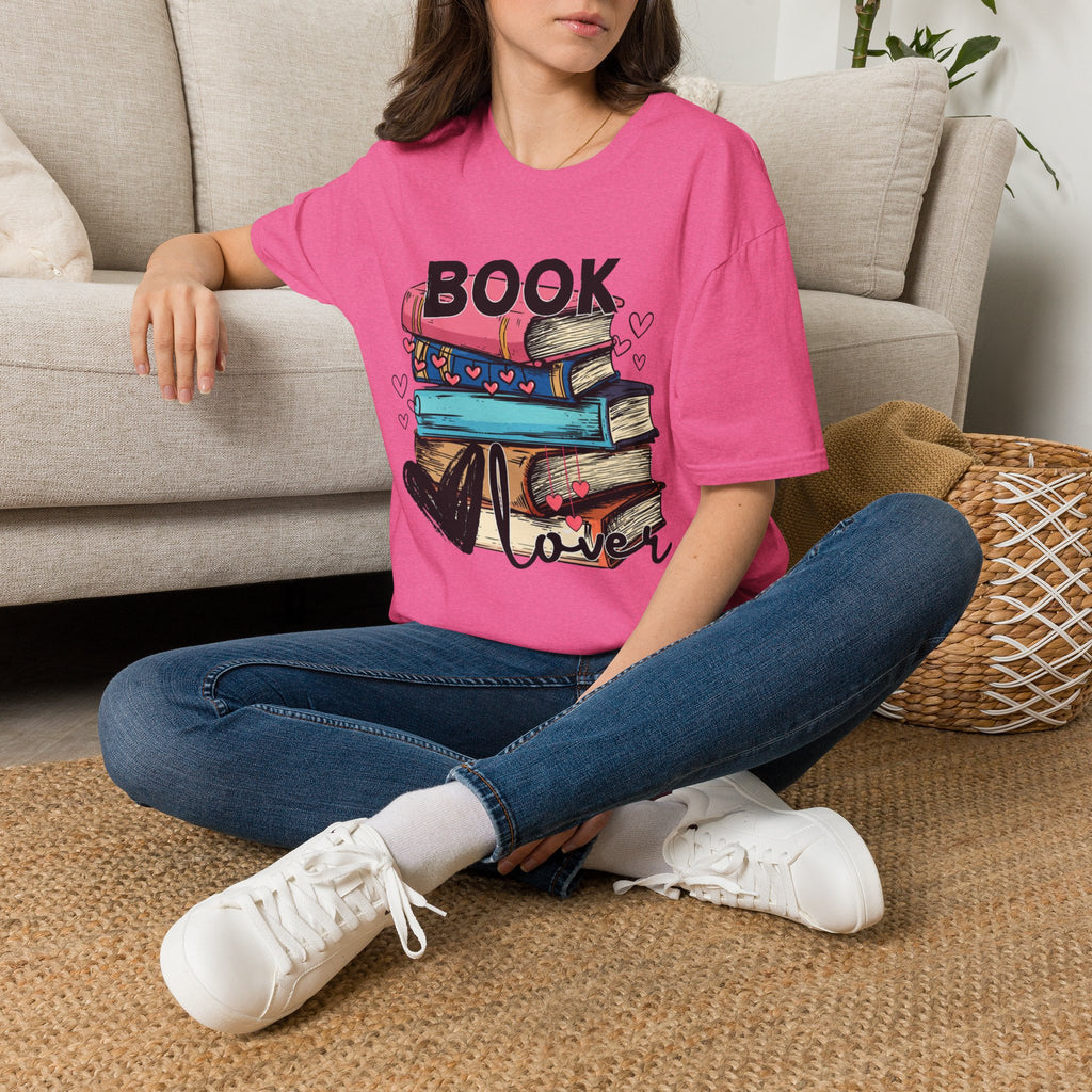 Book Lover Book Stack T-Shirt