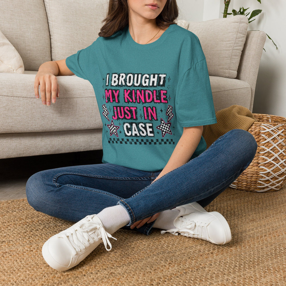 I Brought My Kindle Just In Case T-Shirt