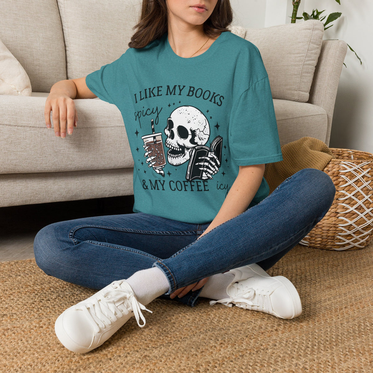I Like My Books Spicy & My Coffee Icy T-Shirt