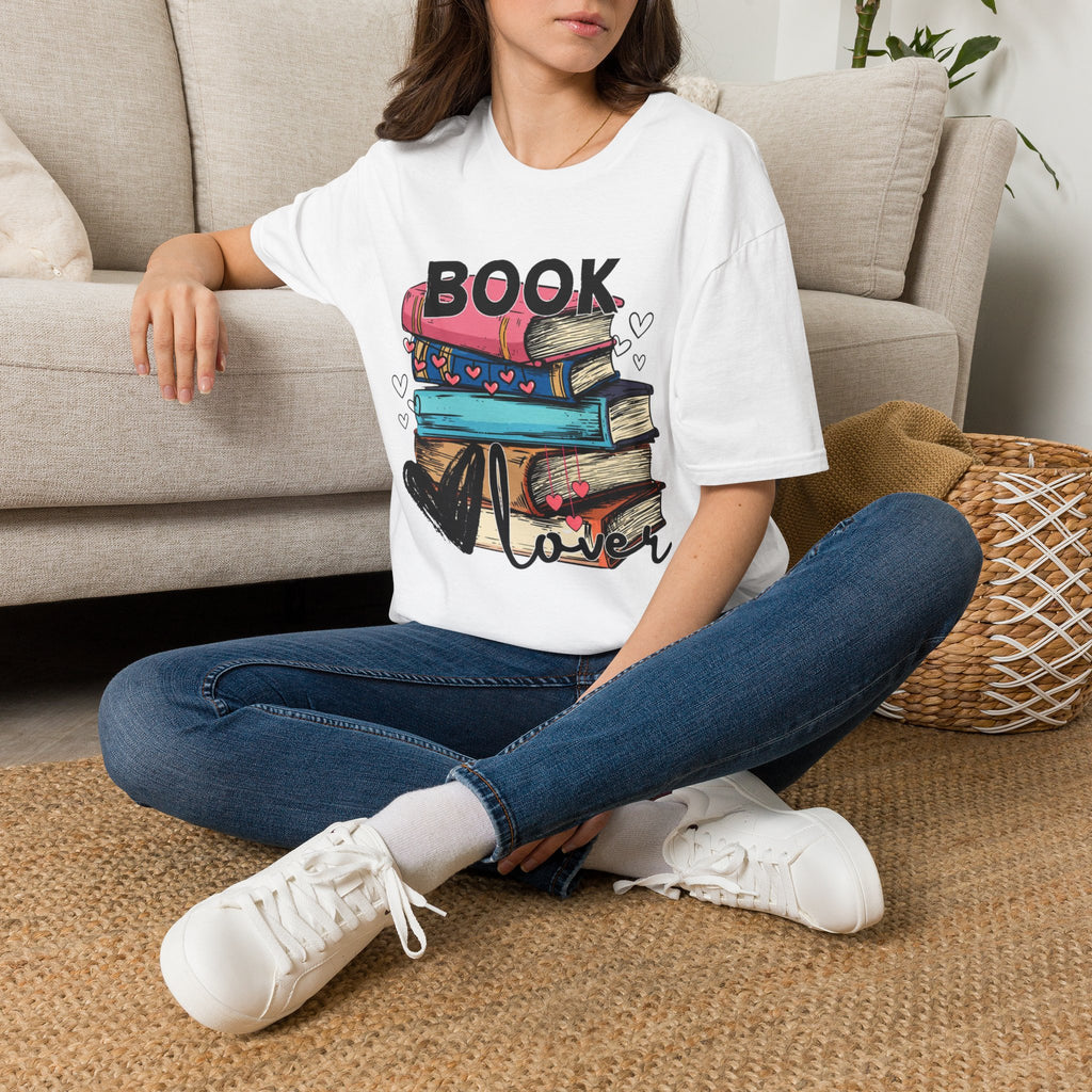 Book Lover Book Stack T-Shirt