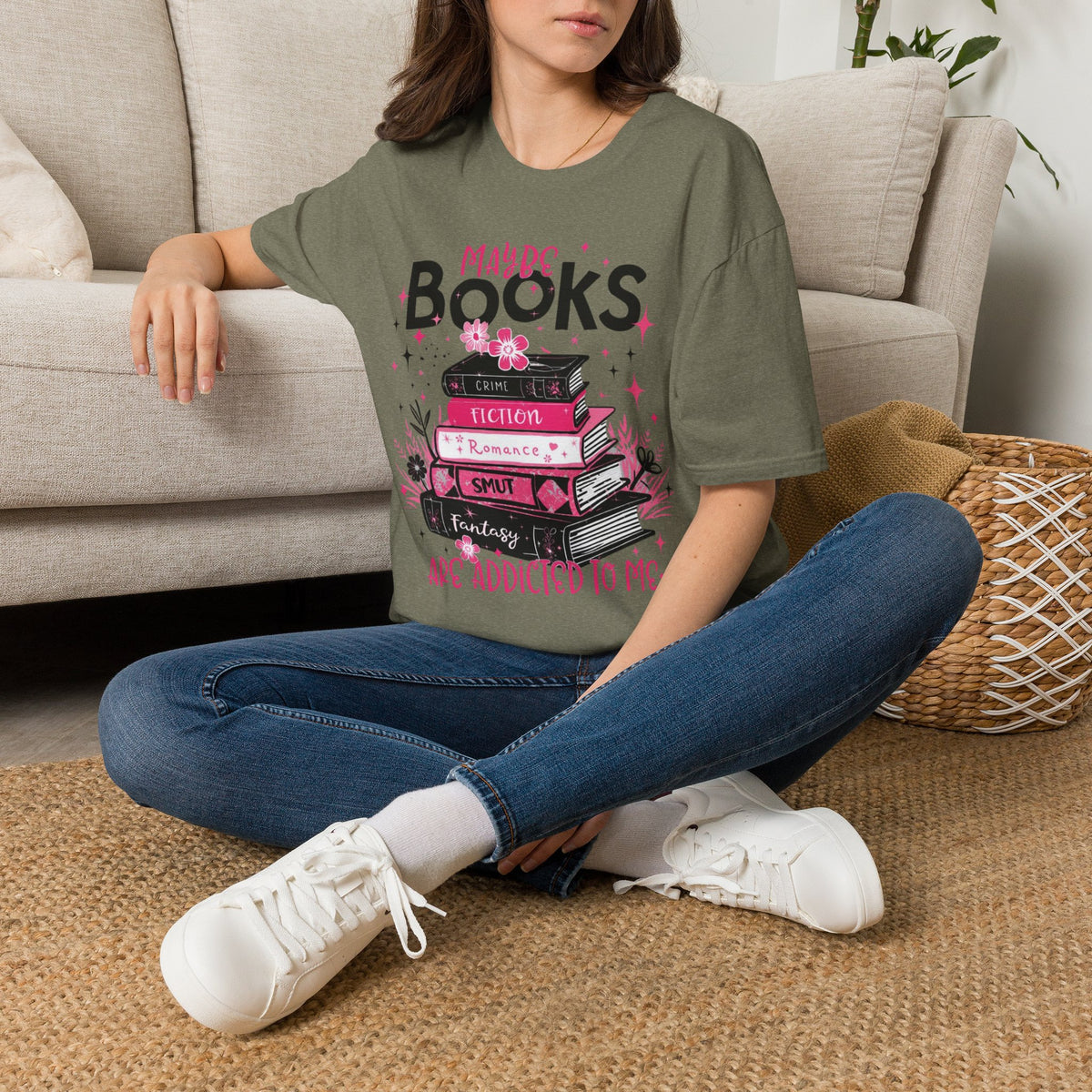 Maybe Books are Addicted to me T-Shirt