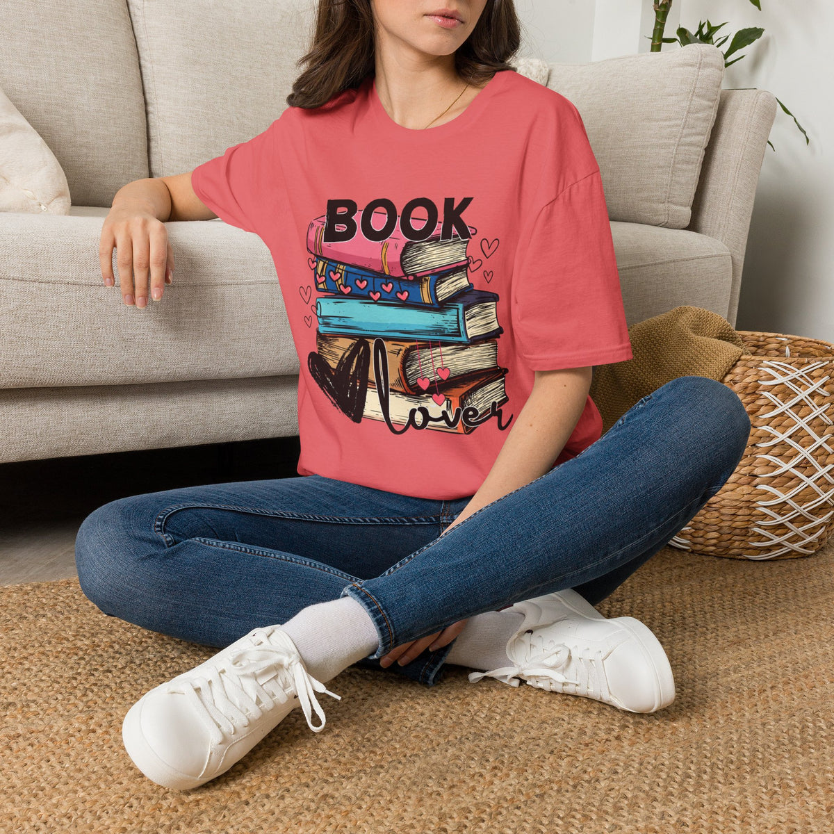 Book Lover Book Stack T-Shirt