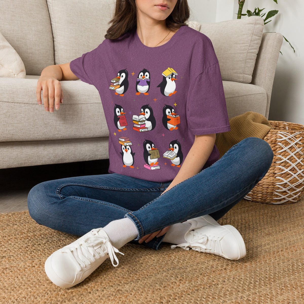 Penguin Reading T-Shirt
