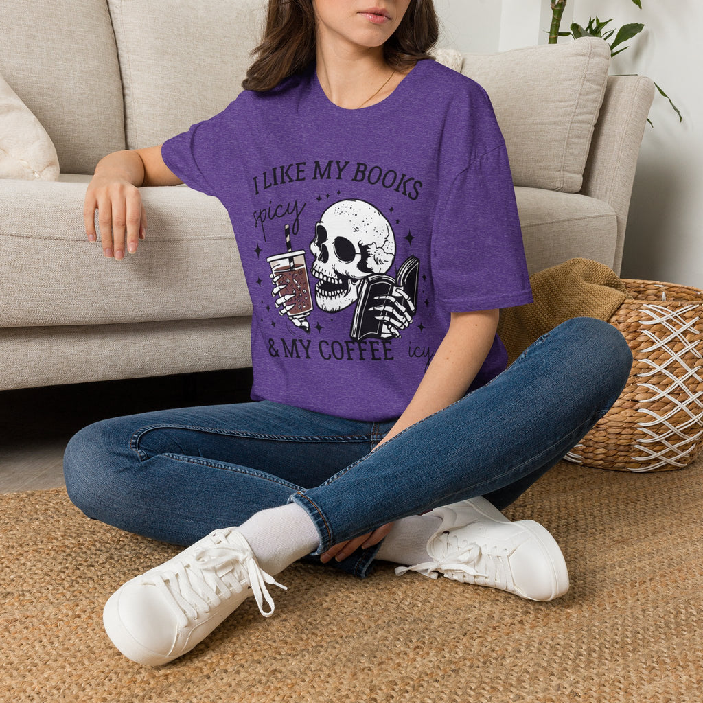 I Like My Books Spicy & My Coffee Icy T-Shirt