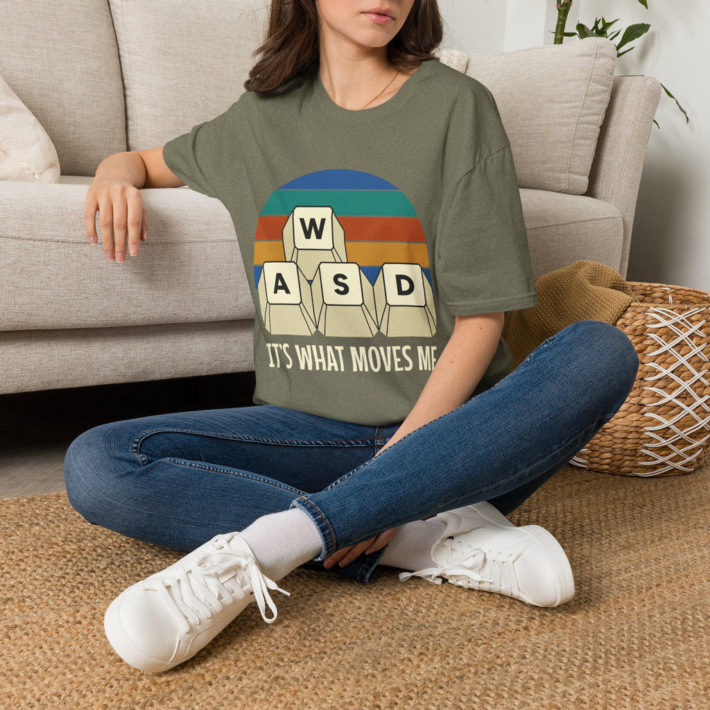 Retro WASD it's what moves me T-Shirt
