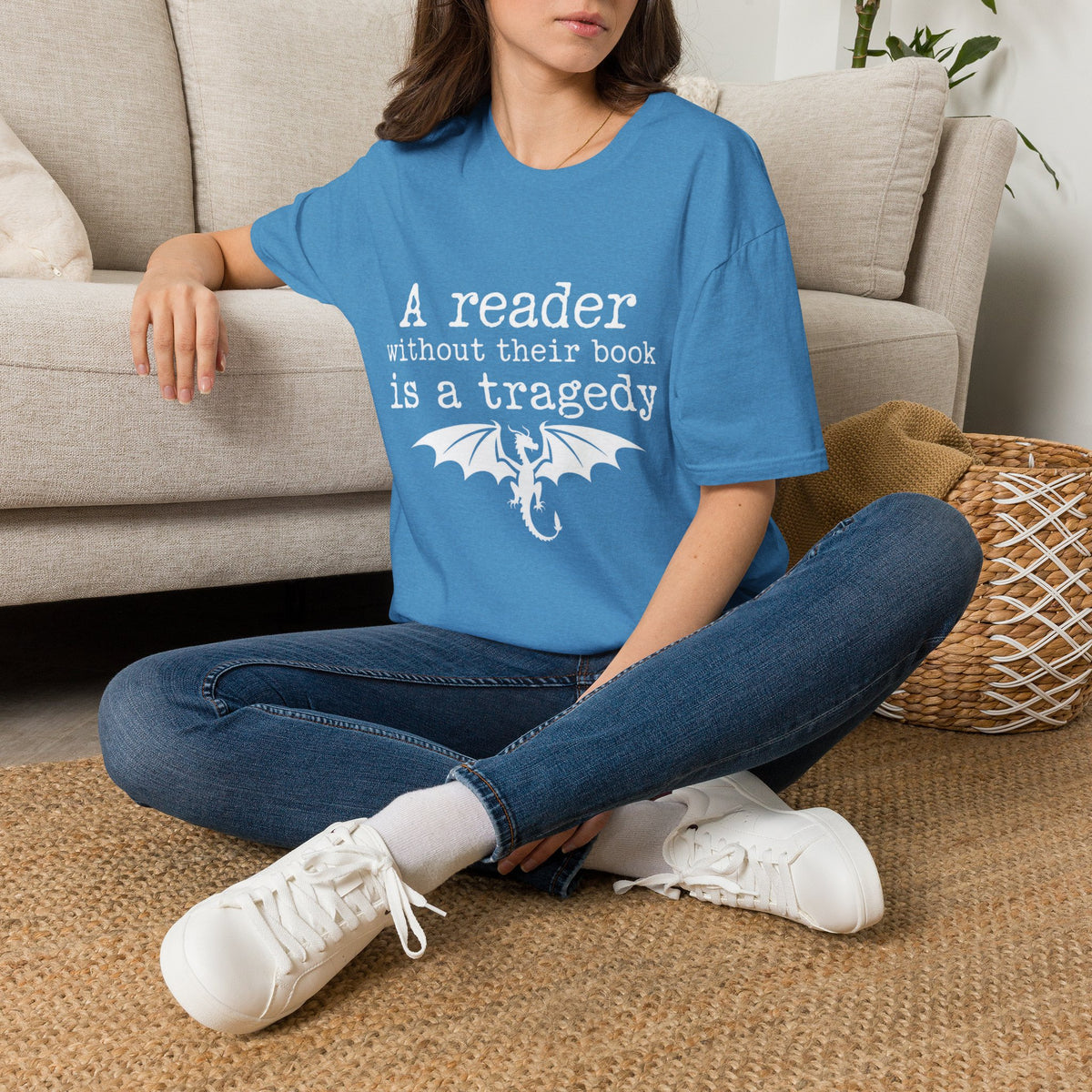 A reader without their book is a tragedy T-Shirt