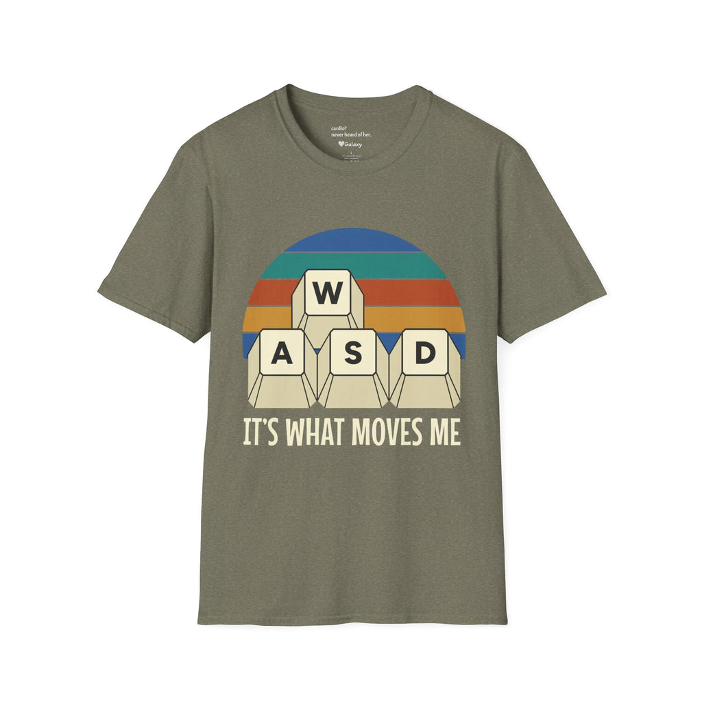 Retro WASD it's what moves me T-Shirt