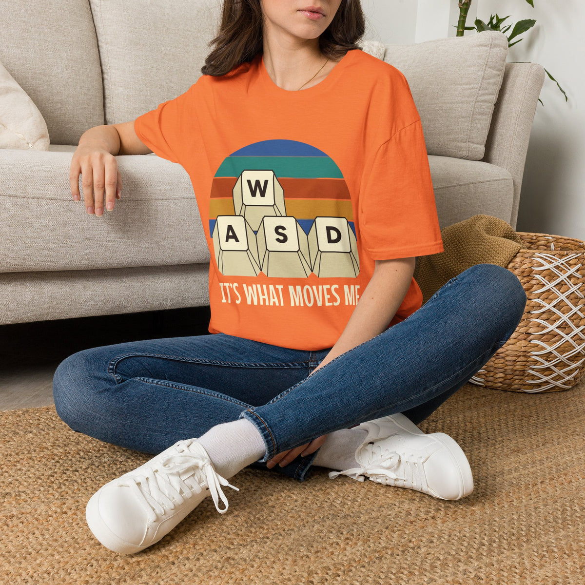 Retro WASD it's what moves me T-Shirt