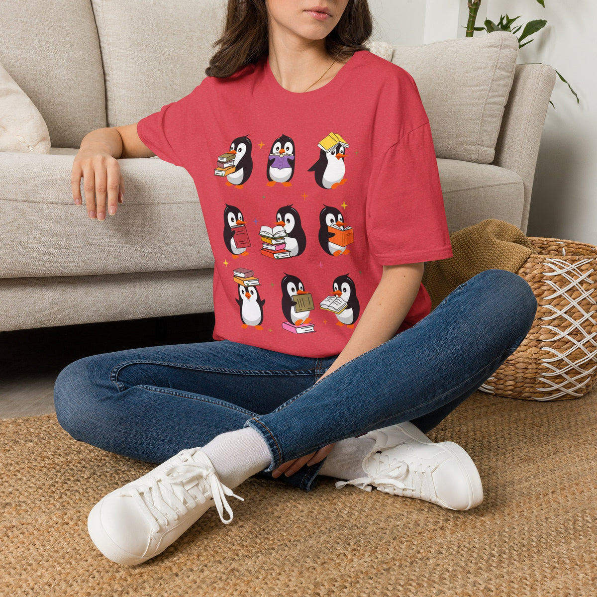 Penguin Reading T-Shirt