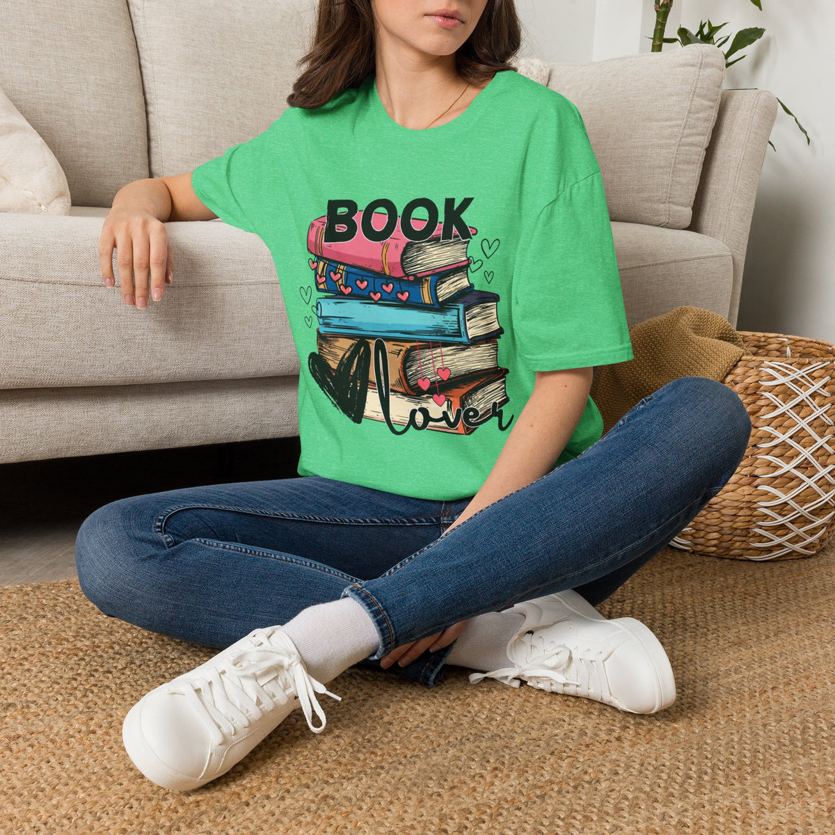 Book Lover Book Stack T-Shirt