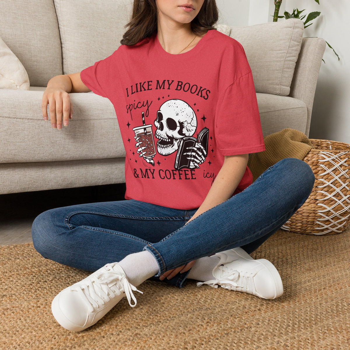 I Like My Books Spicy & My Coffee Icy T-Shirt