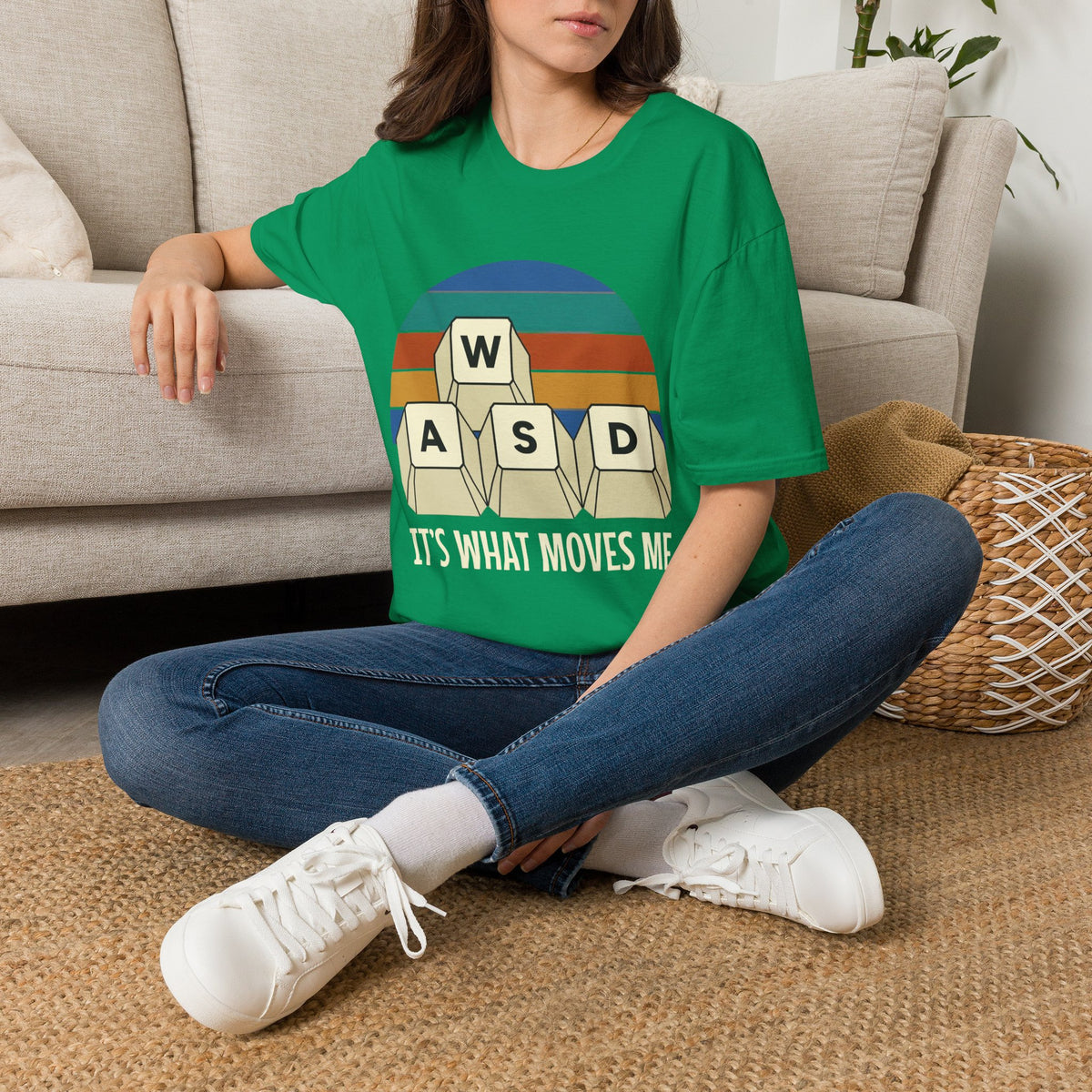Retro WASD it's what moves me T-Shirt