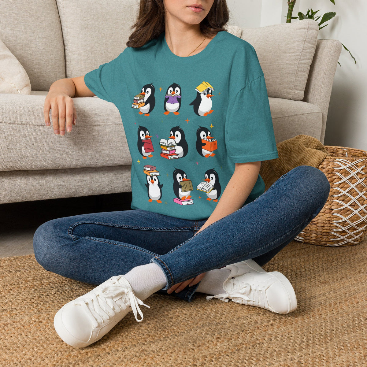 Penguin Reading T-Shirt