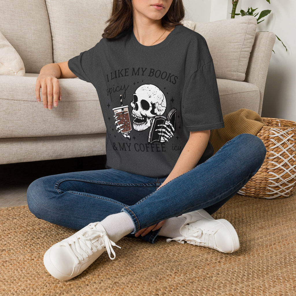 I Like My Books Spicy & My Coffee Icy T-Shirt