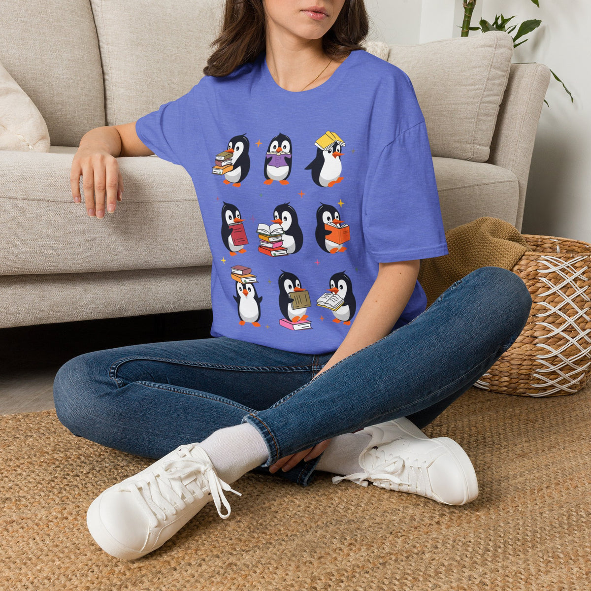 Penguin Reading T-Shirt