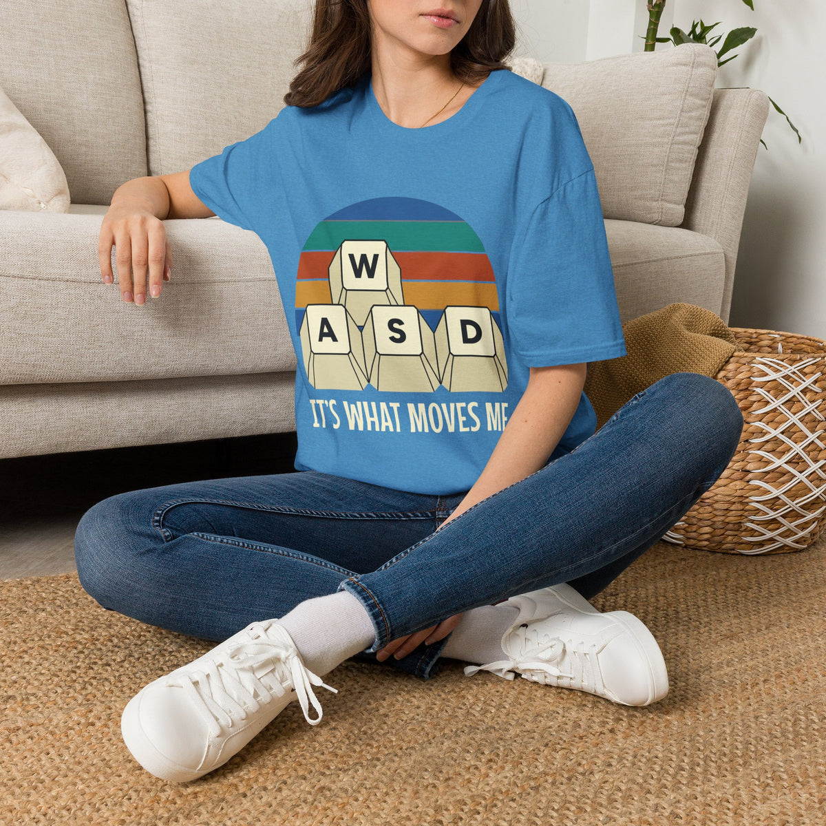 Retro WASD it's what moves me T-Shirt