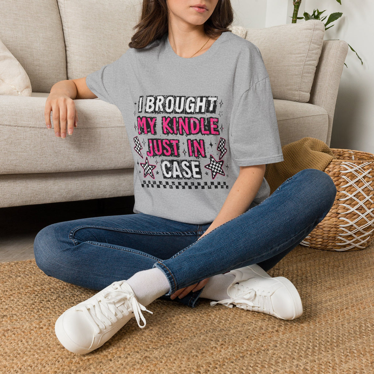 I Brought My Kindle Just In Case T-Shirt
