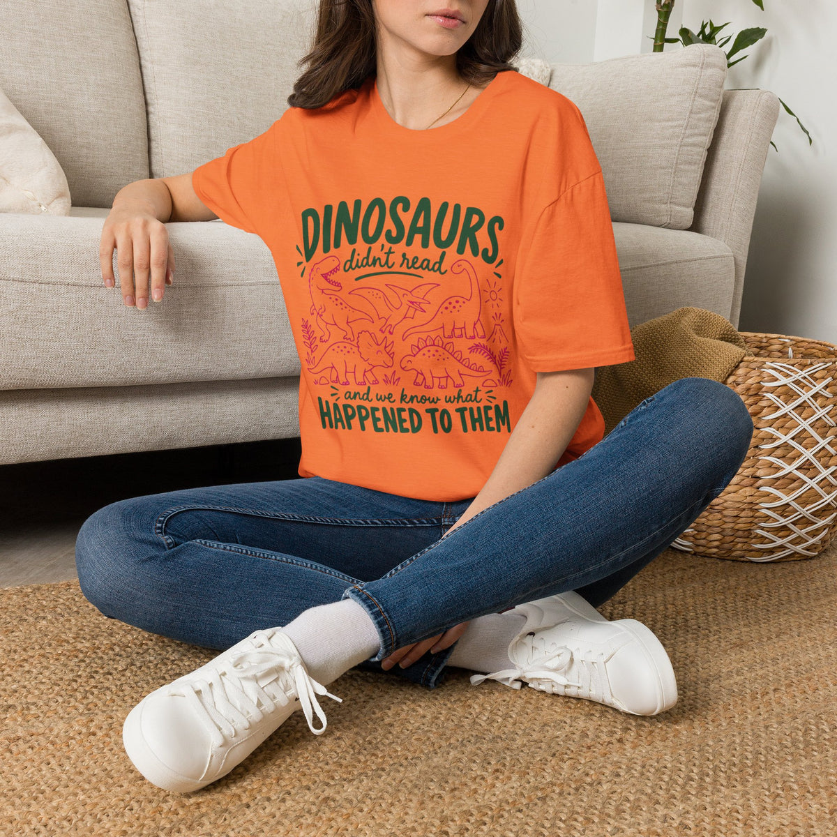 Dinosaurs Didn't Read T-Shirt