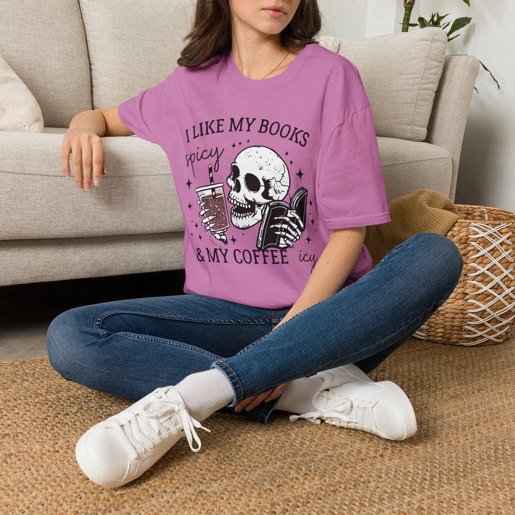 I Like My Books Spicy & My Coffee Icy T-Shirt
