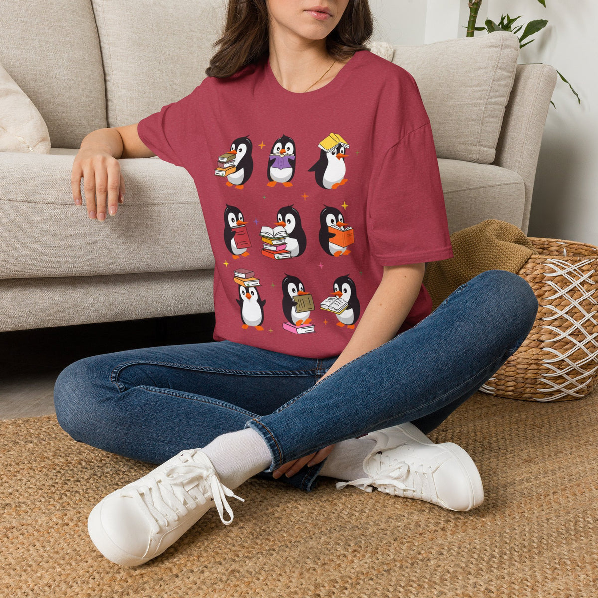 Penguin Reading T-Shirt