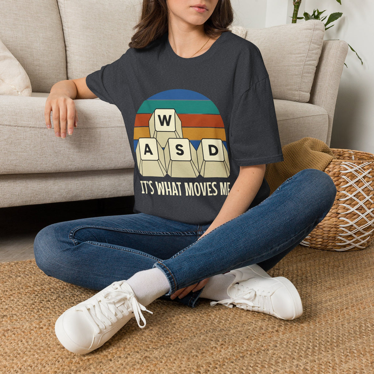 Retro WASD it's what moves me T-Shirt