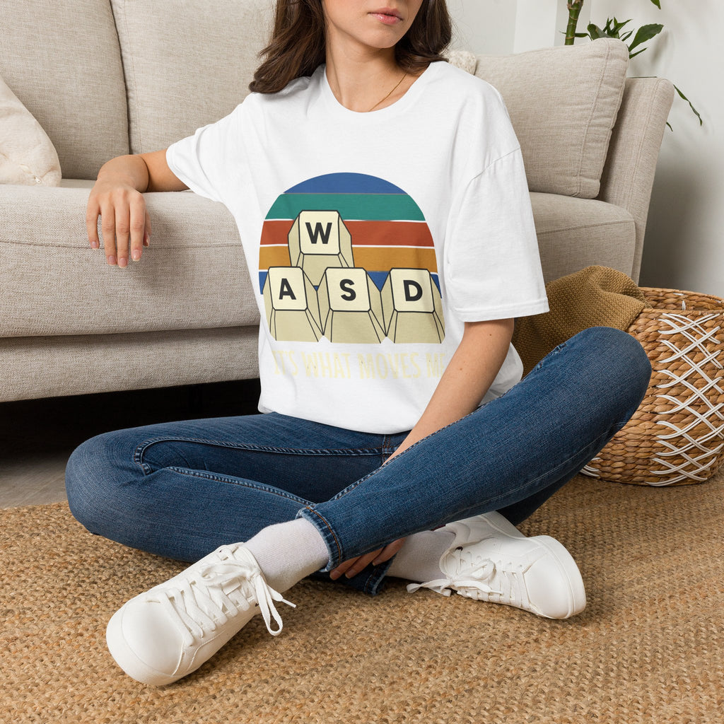 Retro WASD it's what moves me T-Shirt