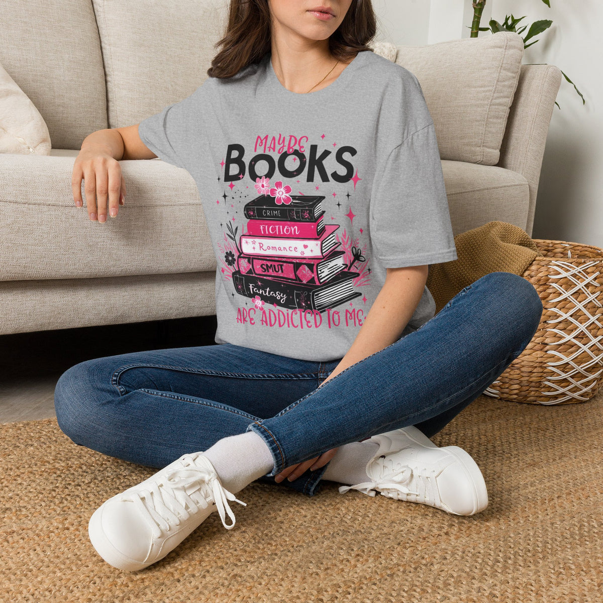 Maybe Books are Addicted to me T-Shirt