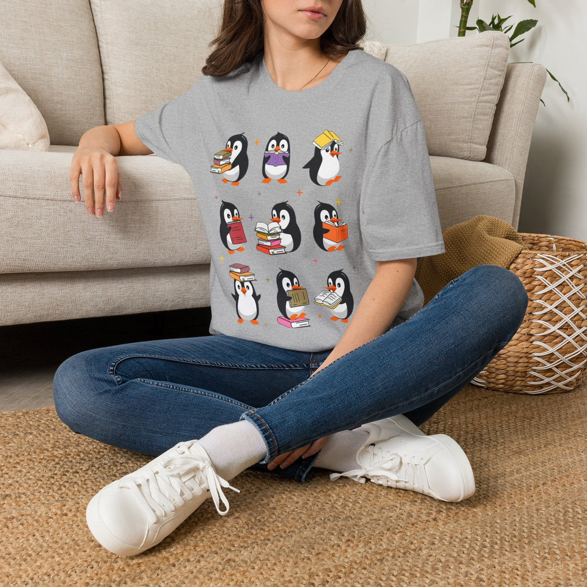 Penguin Reading T-Shirt