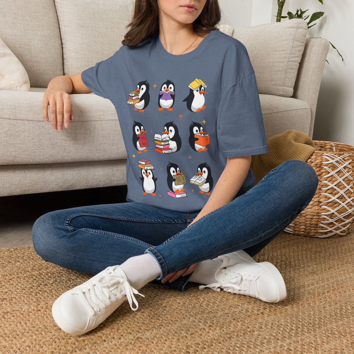 Penguin Reading T-Shirt