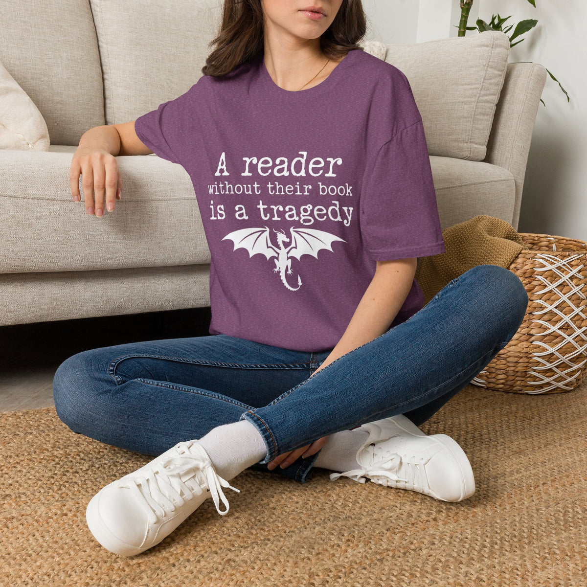 A reader without their book is a tragedy T-Shirt