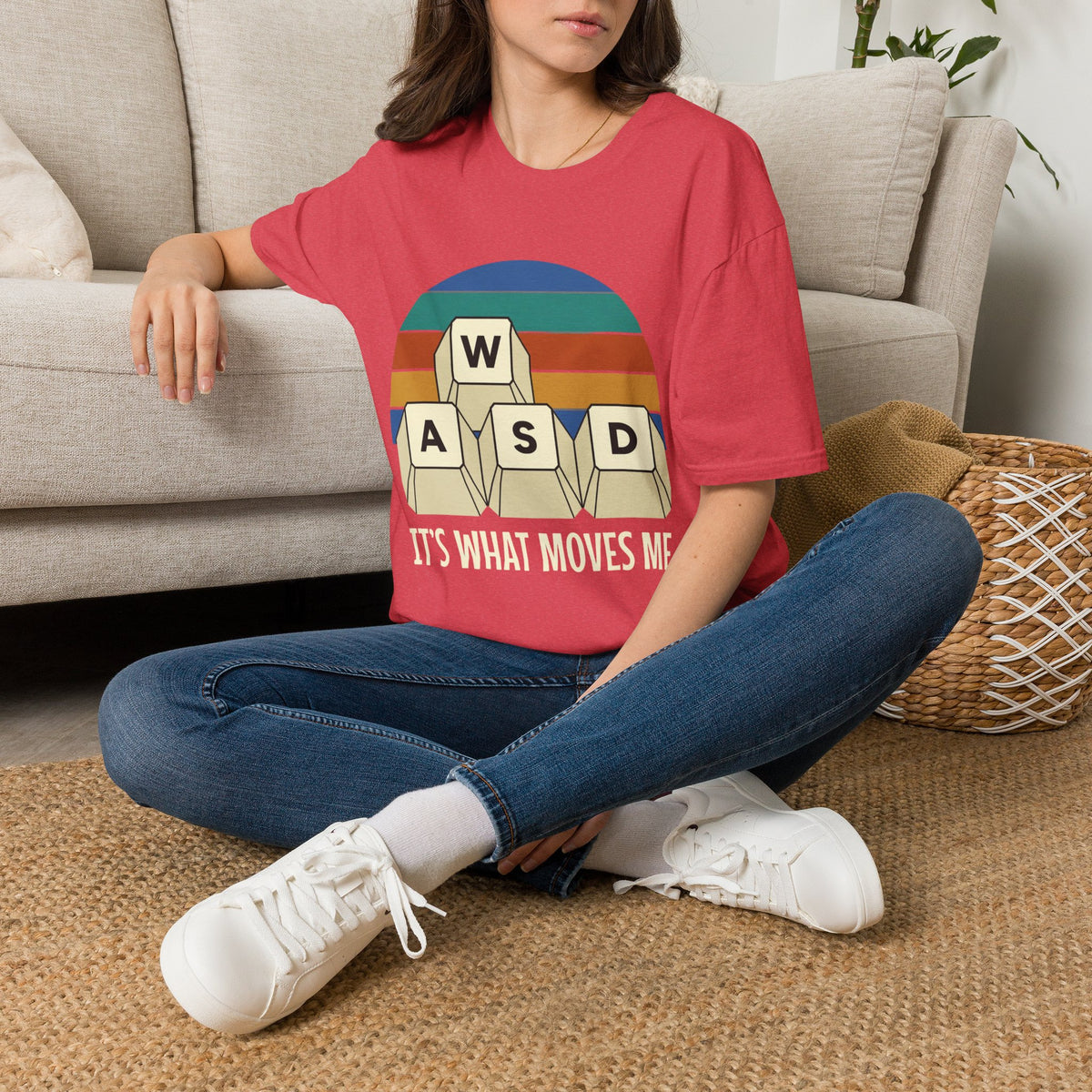 Retro WASD it's what moves me T-Shirt