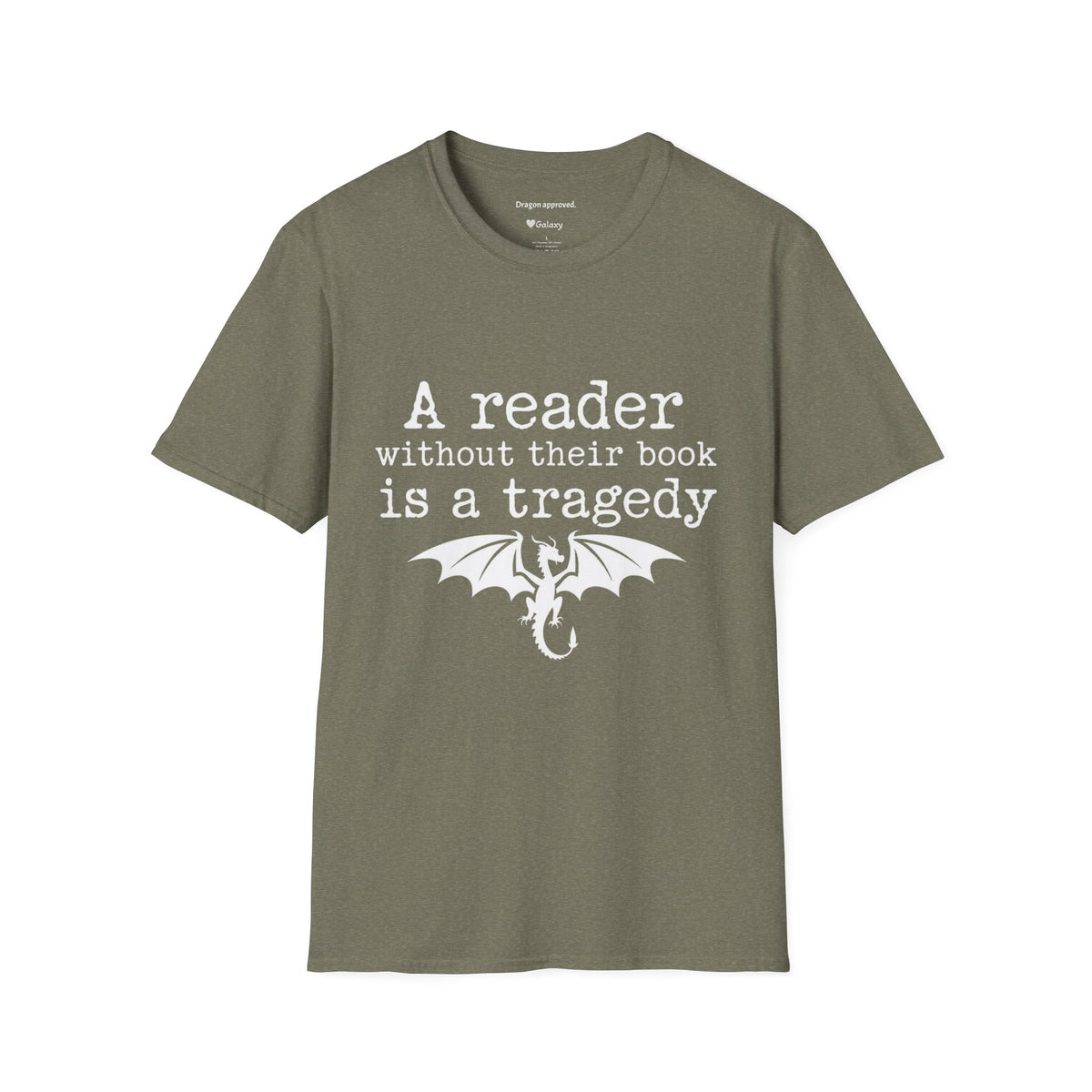A reader without their book is a tragedy T-Shirt