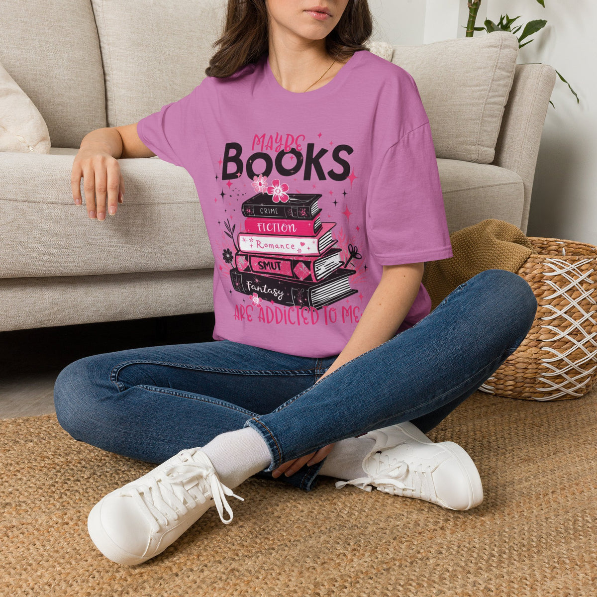 Maybe Books are Addicted to me T-Shirt